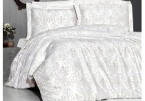 Постельное белье сатин First Choice - Delmor Cream (Turkey), евро